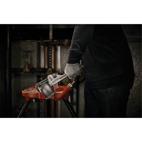 Pipe Wrench, 1-1/2" Jaw Capacity, 10" Long, Ergonomic Handle Ottawa Fastener Supply