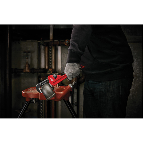 Cl&eacute; &agrave; tuyau, Cap des m&acirc;choires 1-1/2", Longueur 10", Fini Rev&ecirc;tement en poudre, Prise Ergonomique Ottawa Fastener Supply