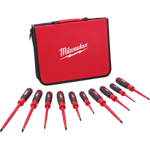 Insulated Screwdriver Set with EVA Foam Case, 10 Pcs. Ottawa Fastener Supply
