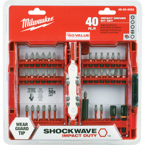 40-Piece Shockwave Impact Duty Driver Bit Set Ottawa Fastener Supply