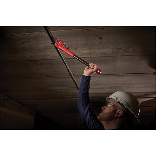 Cheater Adaptable Pipe Wrench, 2-1/2" Jaw Capacity, 18"/24"/10" Long, Powder Coated Finish, Ergonomic Handle Ottawa Fastener Supply