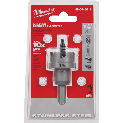 Scies-cloches au carbure monobloc, 1-7/32", Profondeur de la coupe de 3/16" Ottawa Fastener Supply