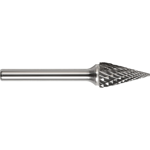 Drillco&reg; Magnum Double Cut Solid Carbide Burr, SM-3, 1/4" Dia., 1/4" Shank, 1" Depth of Cut Ottawa Fastener Supply