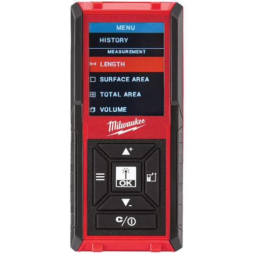 Laser Distance Meter, 0' - 330' (0 m - 100.6 m) Range, Digital (Electronic) Ottawa Fastener Supply