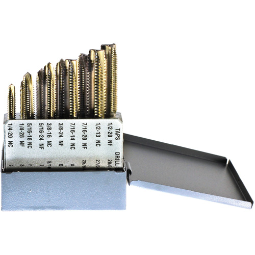 Drillco&reg; Tap Set, 10 Pieces Ottawa Fastener Supply