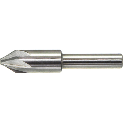 Fraise sans broutage Drillco, 1/4", Acier rapide, Angle de 60°, 6 cannelures Ottawa Fastener Supply
