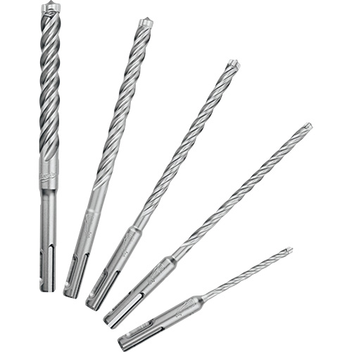 MX4 4-Cutter Rotary Hammer Drill Bit Kit, 5 Pieces, Carbide Ottawa Fastener Supply