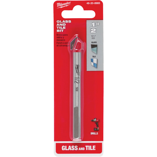 Glass & Tile Bit, 1/2", Carbide Ottawa Fastener Supply