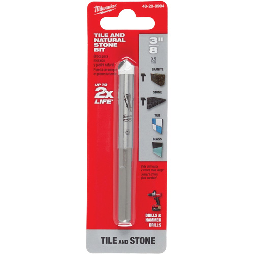 Natural Stone Bit, 3/8", Carbide Ottawa Fastener Supply