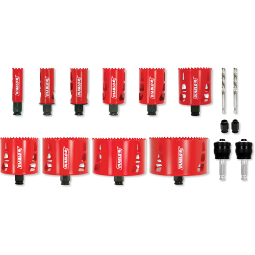 Electrician's Bi-Metal Hole Saw Set, 16 Pieces Ottawa Fastener Supply