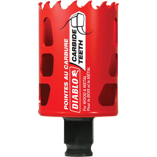 Wood & Metal Hole Saw, 1-7/8", 2-3/8" Depth of Cut, Carbide Ottawa Fastener Supply