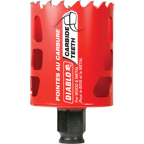 Wood & Metal Hole Saw, 2", 2-3/8" Depth of Cut, Carbide Ottawa Fastener Supply