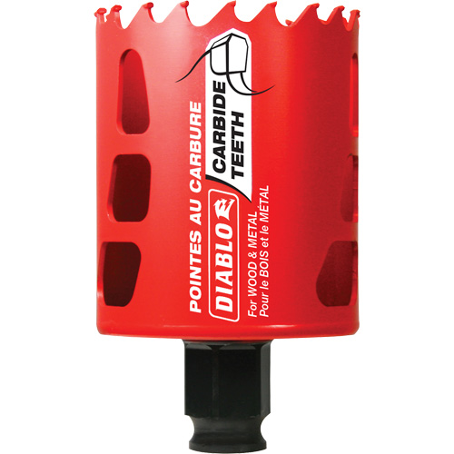 Scie cloche pour bois et m&eacute;tal, 2-1/4", Profondeur de la coupe 2-3/8", Carbure Ottawa Fastener Supply