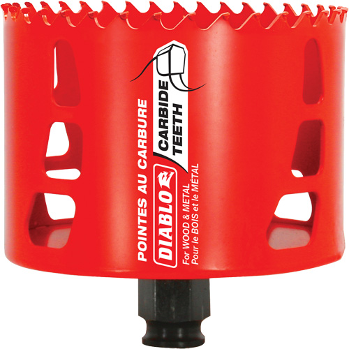 Wood & Metal Hole Saw, 3-5/8", 2-3/8" Depth of Cut, Carbide Ottawa Fastener Supply