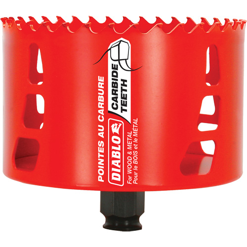 Wood & Metal Hole Saw, 4-1/8", 2-3/8" Depth of Cut, Carbide Ottawa Fastener Supply