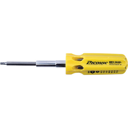 Hex-Calibre SAE Multi-Bit Screwdriver, Plastic Handle Ottawa Fastener Supply