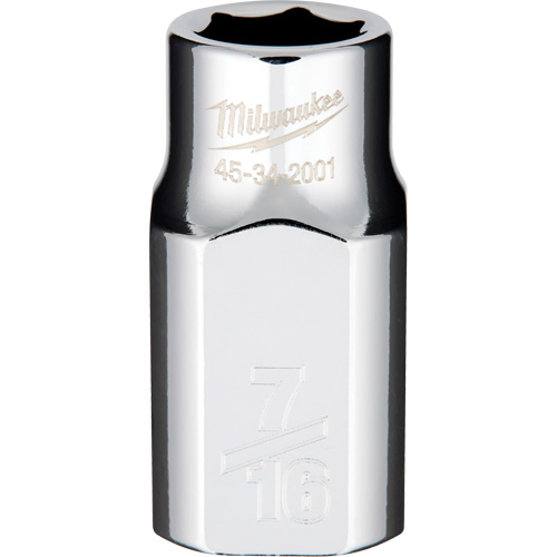 SAE Socket with Four Flat Sides, 7/16", 1/2" Drive, 6 Points Ottawa Fastener Supply