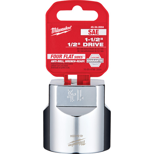 SAE Socket with Four Flat Sides, 1-1/2", 1/2" Drive, 6 Points Ottawa Fastener Supply