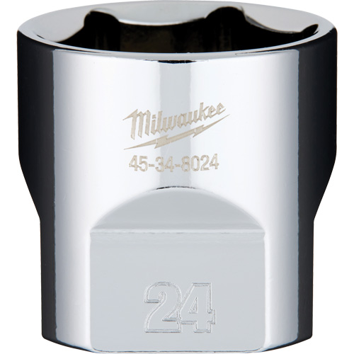 Metric Socket with Four Flat Sides, 24 mm, 3/8" Drive, 6 Points Ottawa Fastener Supply
