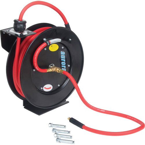 Hose Reel, Air/Water, 3/8" x 50', Single Hose, 300 psi Ottawa Fastener Supply