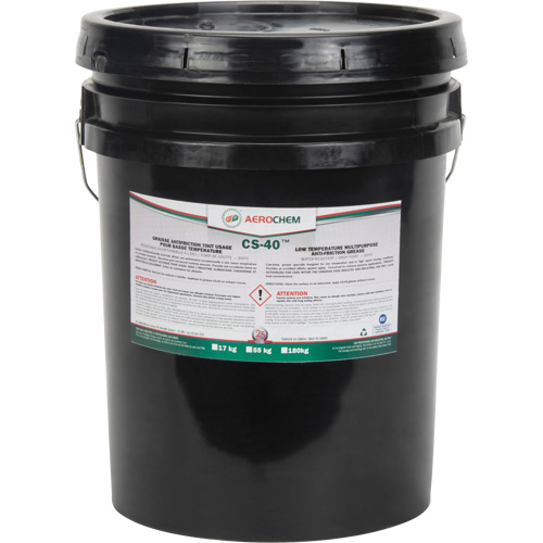 Aerochem CS-40 Low-Temperature Multi-Purpose Grease, 17 kg, Pail Ottawa Fastener Supply