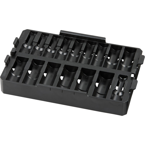 Organisateur amovible de 16 pi&egrave;ces pour les douilles de prise 1/2" Shockwave Impact Duty Packout Ottawa Fastener Supply