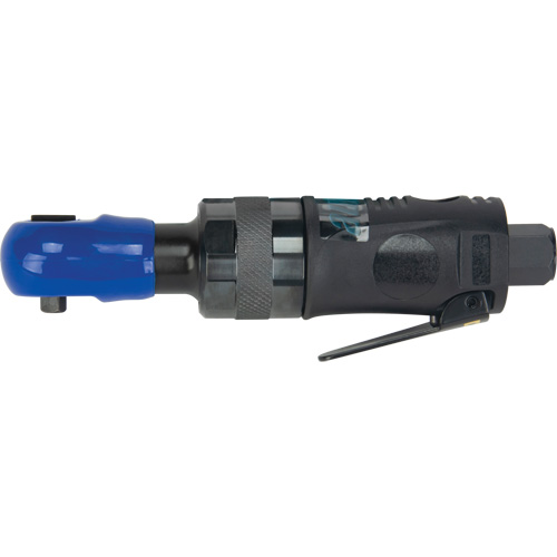 Stubby Industrial Air Ratchet Wrench, 1/4" Drive, 1/4" NPT, 3 CFM Ottawa Fastener Supply