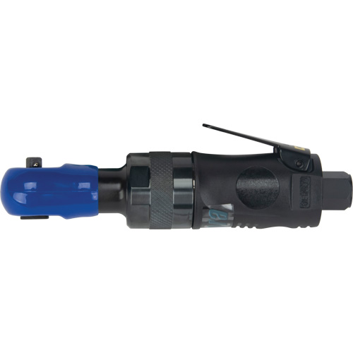 Stubby Industrial Air Ratchet Wrench, 1/4" Drive, 1/4" NPT, 3 CFM Ottawa Fastener Supply