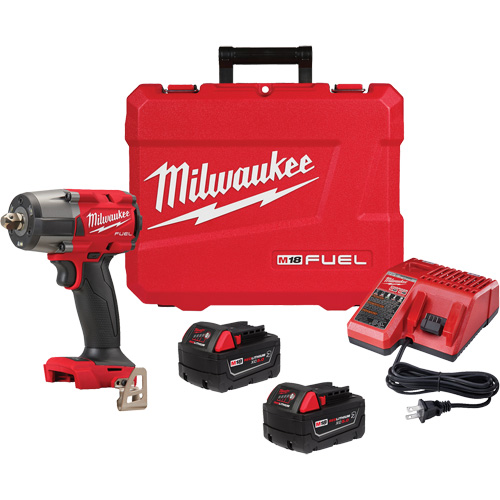 Ensemble de cl&eacute; &agrave; choc de couple moyen M18 Fuel avec cheville d'arr&ecirc;t, 18 V, Mandrin 1/2" Ottawa Fastener Supply