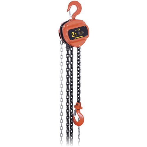 VCH Series Chain Hoist, 10' Lift, 4400 lbs. (2 tons) Capacity, Heat-Treated Alloy Steel Chain Ottawa Fastener Supply