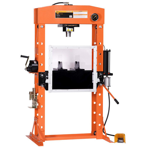 Super Heavy-Duty Shop Press, 50 Ton(s) Capacity Ottawa Fastener Supply