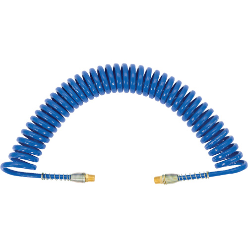 APUB-1425 Recoil Air Hose with Swivel Fittings & Protective Spring, Air, 1/4" ID x 25' L, Polyurethane Ottawa Fastener Supply