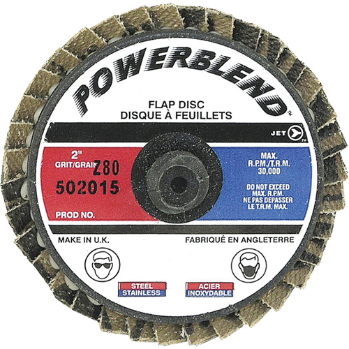 Disque &agrave; feuillets PowerBlend Roll-On, 2" x Type R, Grain Z80 Ottawa Fastener Supply