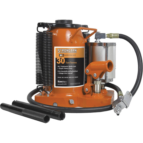 Air Assist Bottle Jacks, 30 Ton(s), Air Hydraulic Ottawa Fastener Supply