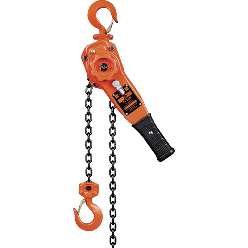 KLP-75L-5 KLP Series Lever Chain Hoists, 5' Lift, 1500 lbs. (0.75 tons) Capacity, Steel Chain Ottawa Fastener Supply