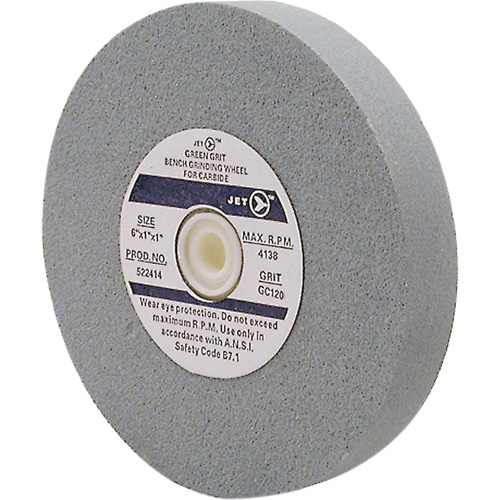 GC675M Bench Grinding Wheels, 6" x 3/4", 1" Arbor, Silicon Carbide Ottawa Fastener Supply