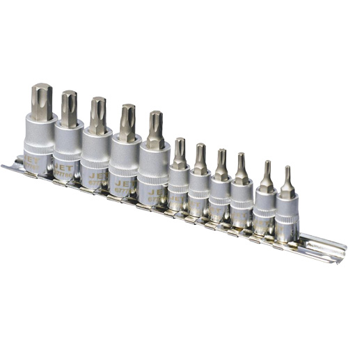 SS1438-11T Jeu de douilles chrom&eacute;es, Torx, Prise 1/4"/3/8", 10 mr Ottawa Fastener Supply