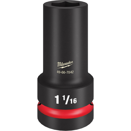 Douille &agrave; paroi extra mince Shockwave Impact Duty, Chocs, 1-1/16", Prise 1", 6 pans, Profond Ottawa Fastener Supply