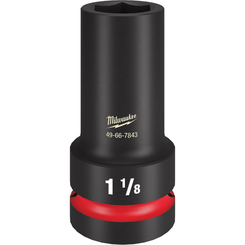 Shockwave Impact Duty Thin Wall Extra Socket, Impact, 1-1/8", 1" Drive, 6 Points, Deep Ottawa Fastener Supply