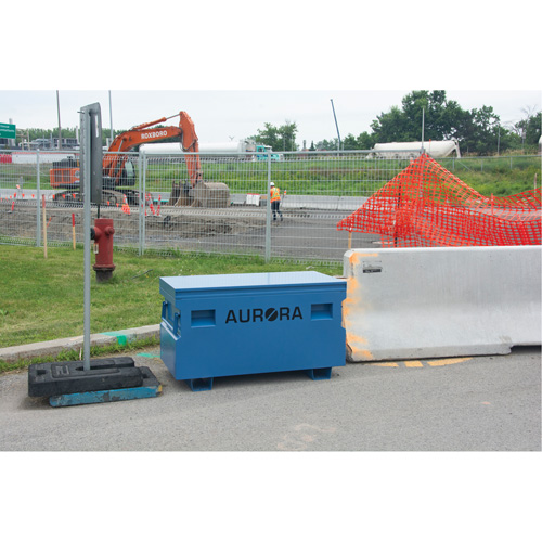 Jobsite Tool Box, 60" x 24" x 27-1/2", Steel, Blue Ottawa Fastener Supply