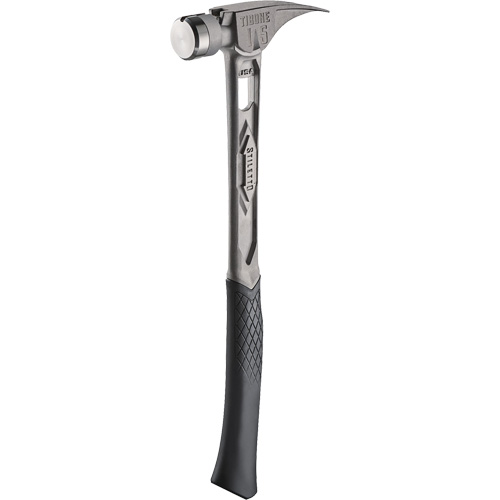 TIBONE Smooth Titanium Framing Hammer, 15 oz., Solid Steel Handle, 17-17/50" L Ottawa Fastener Supply