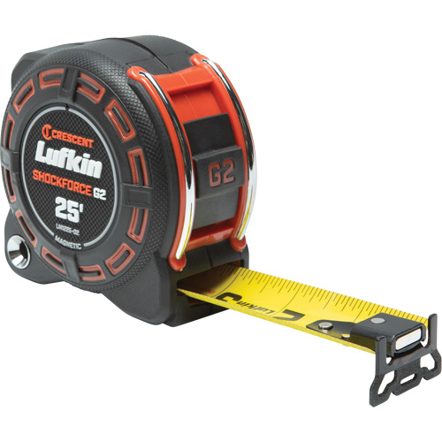 Shockforce G2 Magnetic Tape Measure, 1-1/4" x 25' Ottawa Fastener Supply