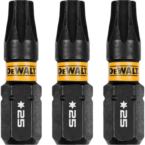 3-Piece FLEXTORQ&reg; Impact Screwdriving Bits, Torx, T-25, 1/4" Drive Ottawa Fastener Supply