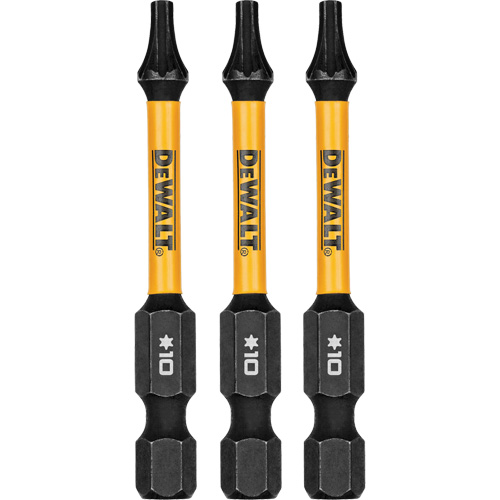 3-Piece FLEXTORQ&reg; Impact Screwdriving Bits, Torx, T-10, 1/4" Drive Ottawa Fastener Supply