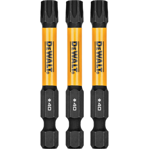 Forets pour tournevis &agrave; chocs FLEXTORQ 3 mcx, Torx, T-40, Prise 1/4" Ottawa Fastener Supply