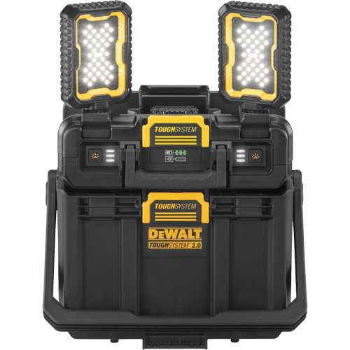 ToughSystem&reg; 2.0 Adjustable Work Light with Storage, 16" x 11" x 14", Black/Yellow Ottawa Fastener Supply