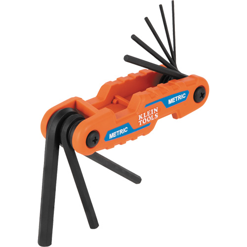 Compact Folding Hex Key Set, 8 Pcs., Metric Ottawa Fastener Supply