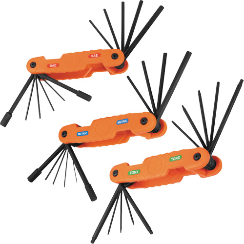 Pro Folding Hex Key Set, 31 Pcs., Metric & Imperial/Torx&reg; Ottawa Fastener Supply