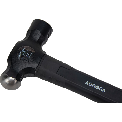 Ball Pein Hammer, 24 oz. Head Weight, Plain Face, Fibreglass Handle Ottawa Fastener Supply