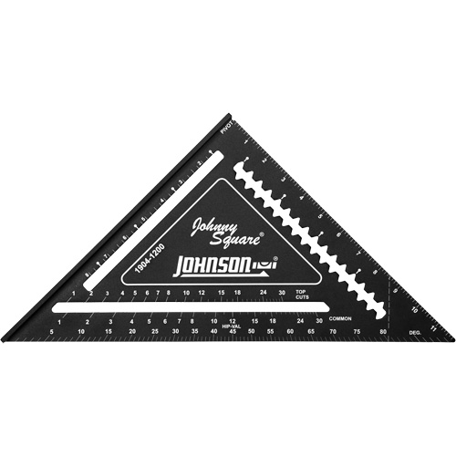 12" Johnny Square&reg; Professional Easy-Read Rafter Square Ottawa Fastener Supply